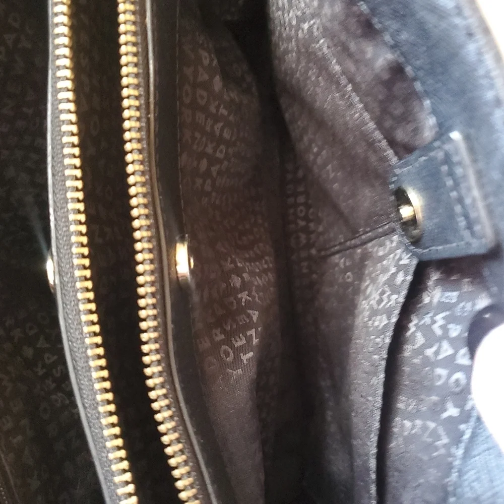 KATE SPADE BLACK GOLD TONE. SHOULDER. TOP HANDLE BAG